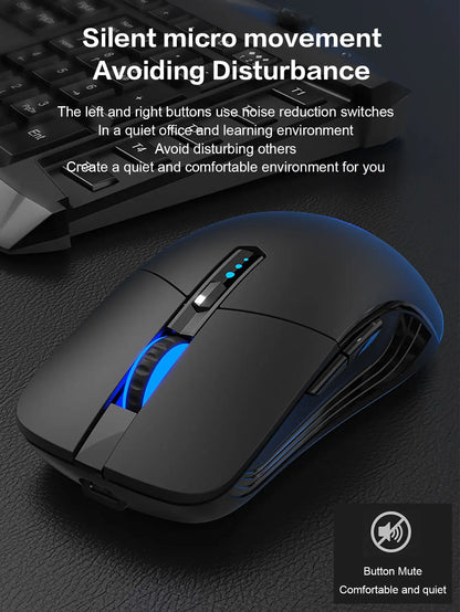 Wireless mouse, 6 keys, silent office wireless mouse, esports games non-slip wireless mouse