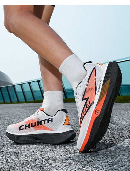 Herren-Sportschuhe Laufschuhe mit Carbonplatte Herren-Marathon-Sneaker Rennschuhe Stoßdämpfende Leichtathletik-Trainingsschuhe für Damen