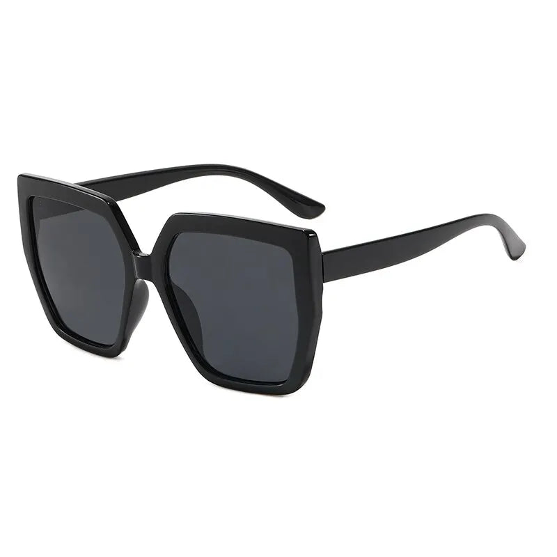 Vintage Oversized Square Sunglasses Women For Men Classic Big Frame Trending Sun Glasses UV400 Luxury Brand Designer Eyeglasses