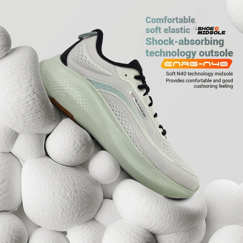 361 Degrees N40 Men Running Shoes Trendy Rebound Cushioning Soft Durable Airy Mesh Stable Lightweight Male Sneakers 672532207