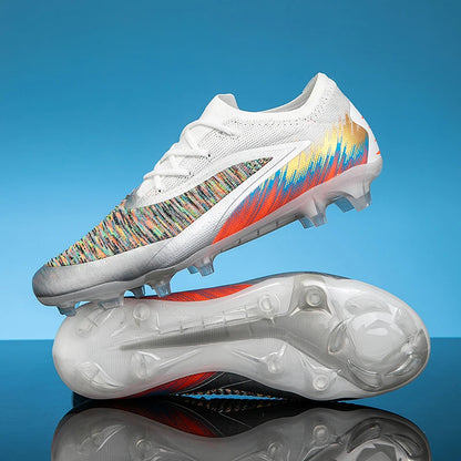 Chaussures de football pour homme, crampons, chaussures de football professionnelles pour femme, entraînement en extérieur, résistantes, pour terrain ferme, légères, rugby pour adulte
