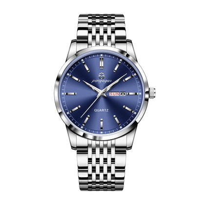 2025 New Top Brand Luxury Man Wristwatch Waterproof Luminous Date Men Watches Stainless Steel Quartz 43mm Men's Watch Male reloj