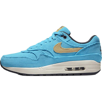 Nike Air Max 1 oficiais e genuínos, sapatilhas desportivas casuais unissexo de cano baixo com amortecimento Air, FB8915-400