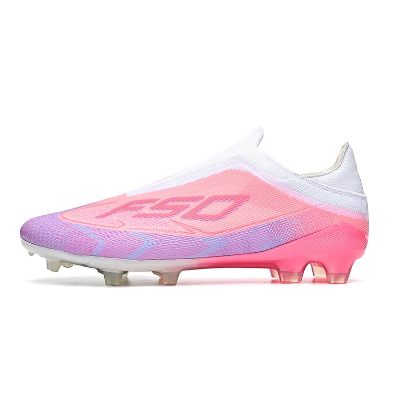Chaussures de football respirantes AG pour hommes et femmes, chaussures de football professionnelles antidérapantes, chaussures de sport d'extérieur, crampons d'entraînement