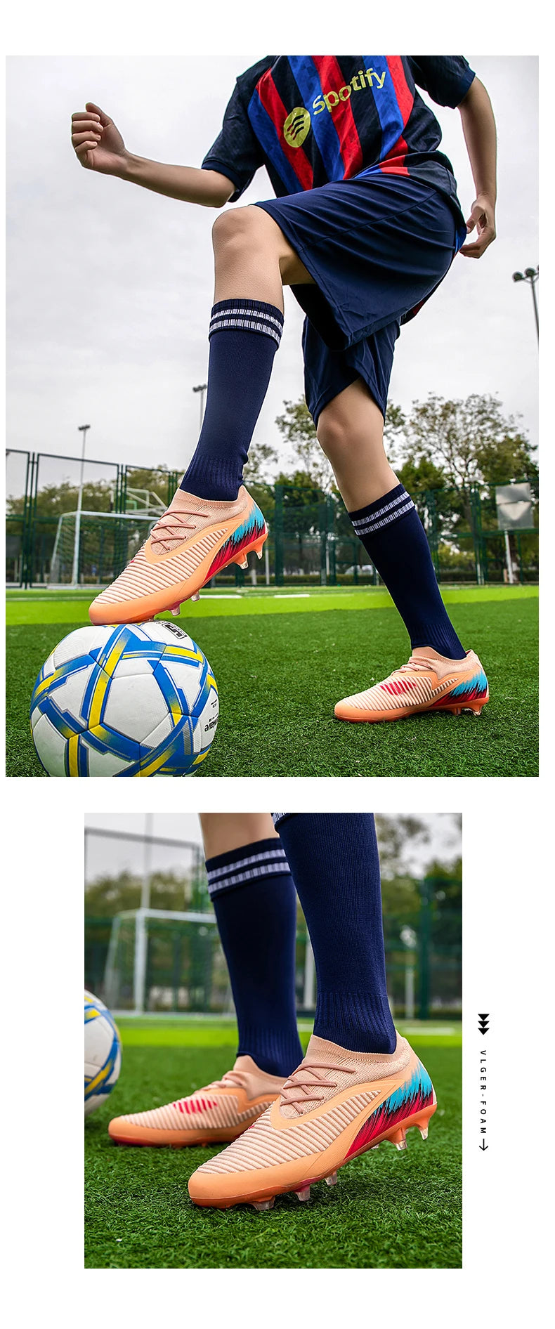 Chaussures de football pour homme, crampons, chaussures de football professionnelles pour femme, entraînement en extérieur, résistantes, pour terrain ferme, légères, rugby pour adulte