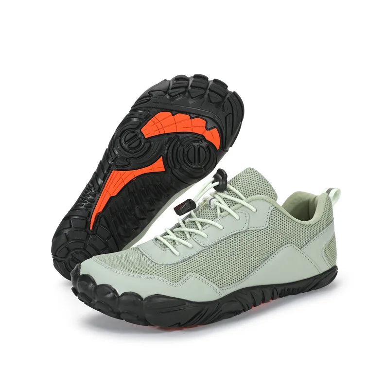 Męskie buty turystyczne typu „barefoot” – oddychające buty sportowe do aktywności na świeżym powietrzu, buty wspinaczkowe, buty trekkingowe, antypoślizgowe, wygodne, męskie buty codzienne do biegania