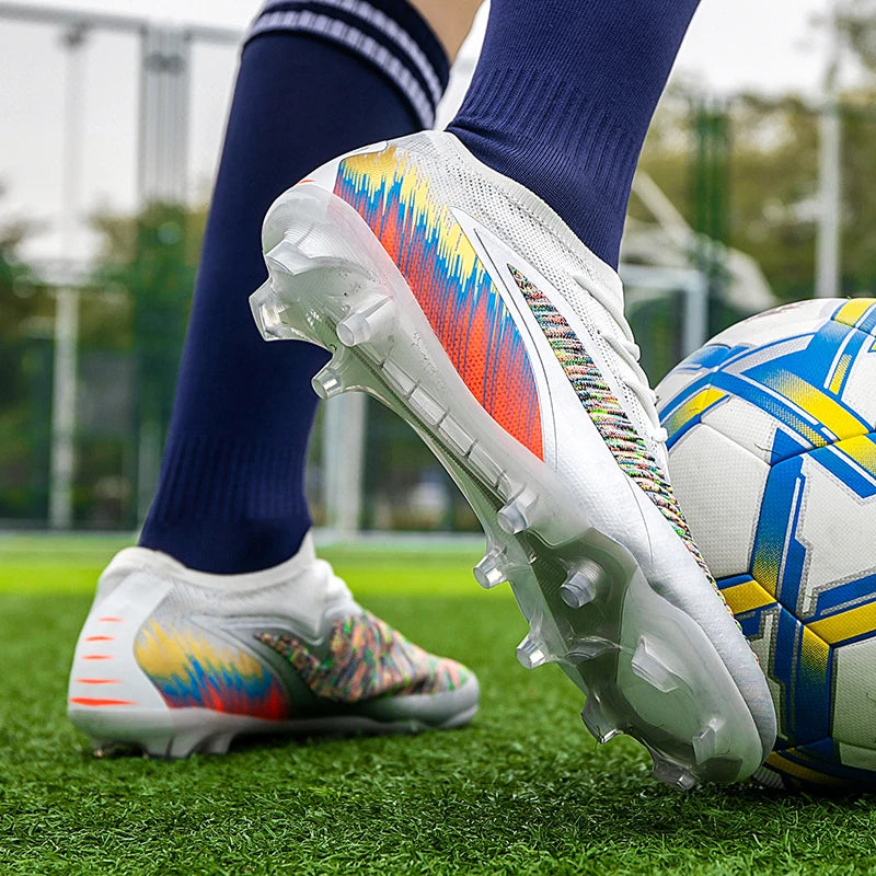 Chaussures de football pour homme, crampons, chaussures de football professionnelles pour femme, entraînement en extérieur, résistantes, pour terrain ferme, légères, rugby pour adulte