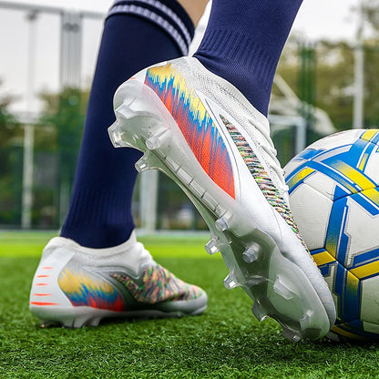 Chaussures de football pour homme, crampons, chaussures de football professionnelles pour femme, entraînement en extérieur, résistantes, pour terrain ferme, légères, rugby pour adulte