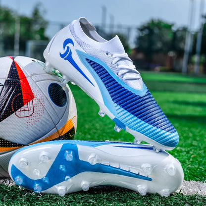Chaussures de Football pour hommes, crampons de société, bottes professionnelles de terrain de Football en plein air, chaussures d'entraînement sur gazon, baskets à pointes longues
