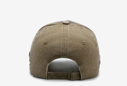Neue coole Herren-Baseballcap aus gewaschener Baumwolle im Retro-Stil für alle Jahreszeiten – Outdoor-Sportkappe für Herren als Accessoire