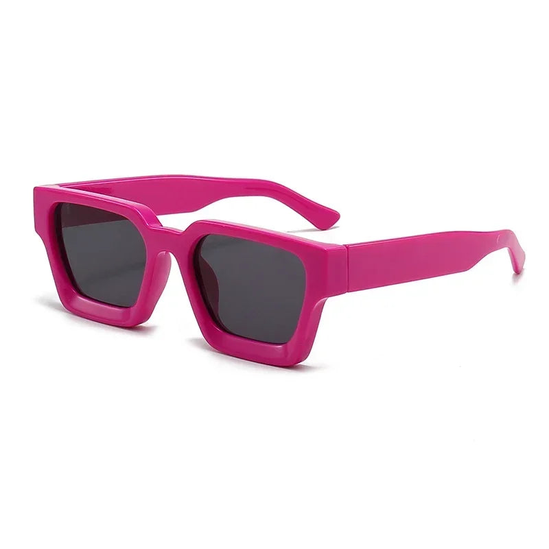 JNPCXI Fashion Square Women Luxury Sunglasses Retro Gradient Blue Designer Men Trending Sun Glasses Shades UV400