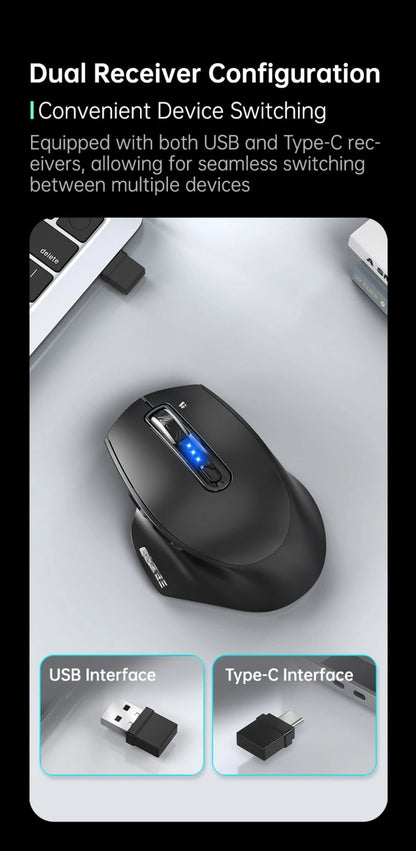 Káblová USB myš s RGB podsvietením, tichým ergonomickým dizajnom a nastaviteľným DPI pre stolný počítač, notebook, kanceláriu, gaming, domácnosť a každodennú prácu