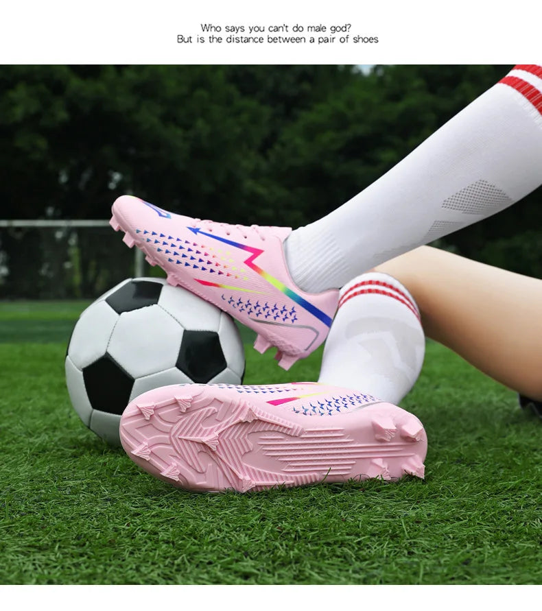 High Quality Men's Soccer Shoes for Society, Ultralight Turf Soccer Cleats Sneakers, Training Football Boots Chuteira Campo Sizes 35-45