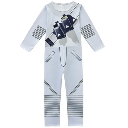 ❤★❤Fatos macacão DJ guerrilla warfare para crianças, roupa de cosplay de palhaço, fato de Halloween, Natal, festa temática, jogo, cosplay Fortnites Co★♥★
