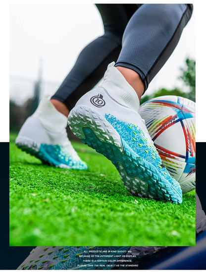 Men Professional Football Shoes Society Cleats Soccer Shoes Original Indoor Football Field Boots Grass Training TF/FG Sneaker