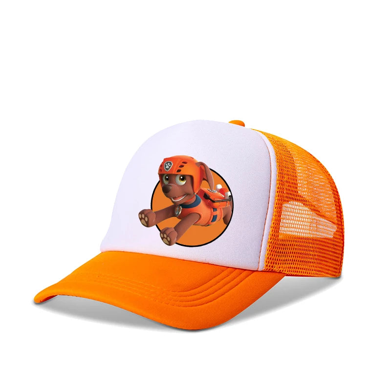 Boné de basebol infantil PAW Patrol com estampado da Skye Chase, boné de sol para meninos e meninas, bonés ajustáveis com pala, chapéus casuais de verão, presentes