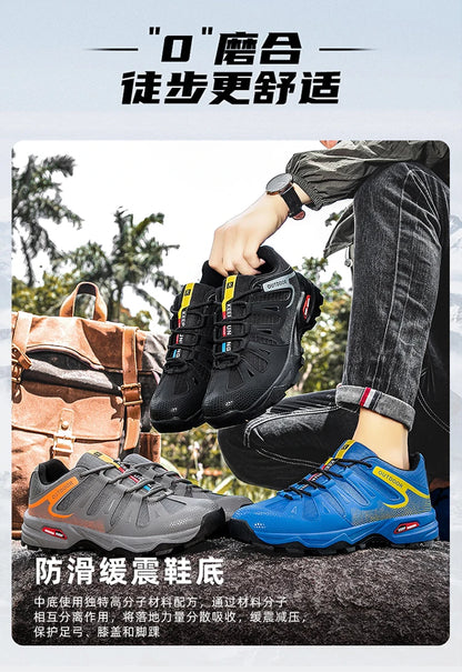 Scarpe da uomo per attività all'aperto - Scarpe da alpinismo antiscivolo da uomo - Calzature da viaggio, escursionismo e avventura - Sneaker casual alla moda