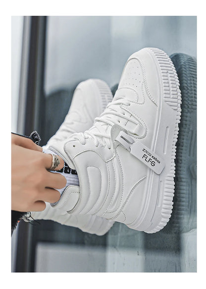 Fashion Casual Sneakers High Top Skateboard Shoes Student Boots Men and Women Trend Wear Resistant Two-color Couples
