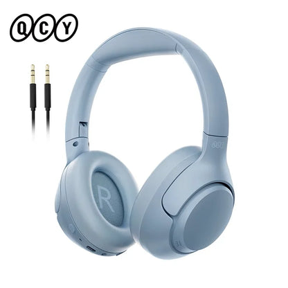 Casque sans fil QCY H3 ANC, réduction de bruit active hybride 43 dB, Bluetooth 5.4, casque Hi-Res avec LDAC, casque supra-auriculaire, 60 heures d'autonomie