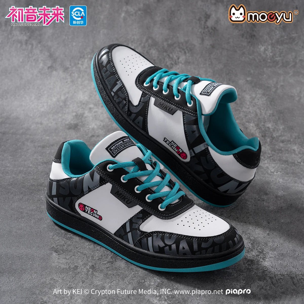 Moeyu Hatsune Miku topánky pre ženy a mužov, Vocaloid, cosplay, anime, pánske tenisky, športové, atletické, bežecké a voľnočasové topánky so šnurovaním
