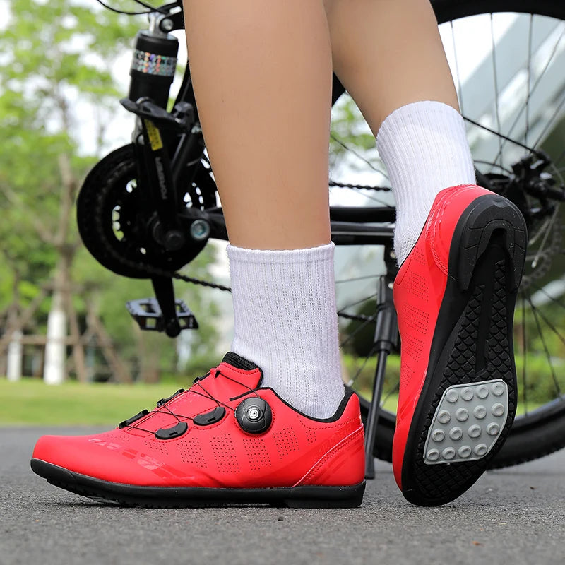 Buty rowerowe unisex Speed – buty wyczynowe SPD do rowerów szosowych z blokadą, oddychające buty MTB do jazdy górskiej i terenowej