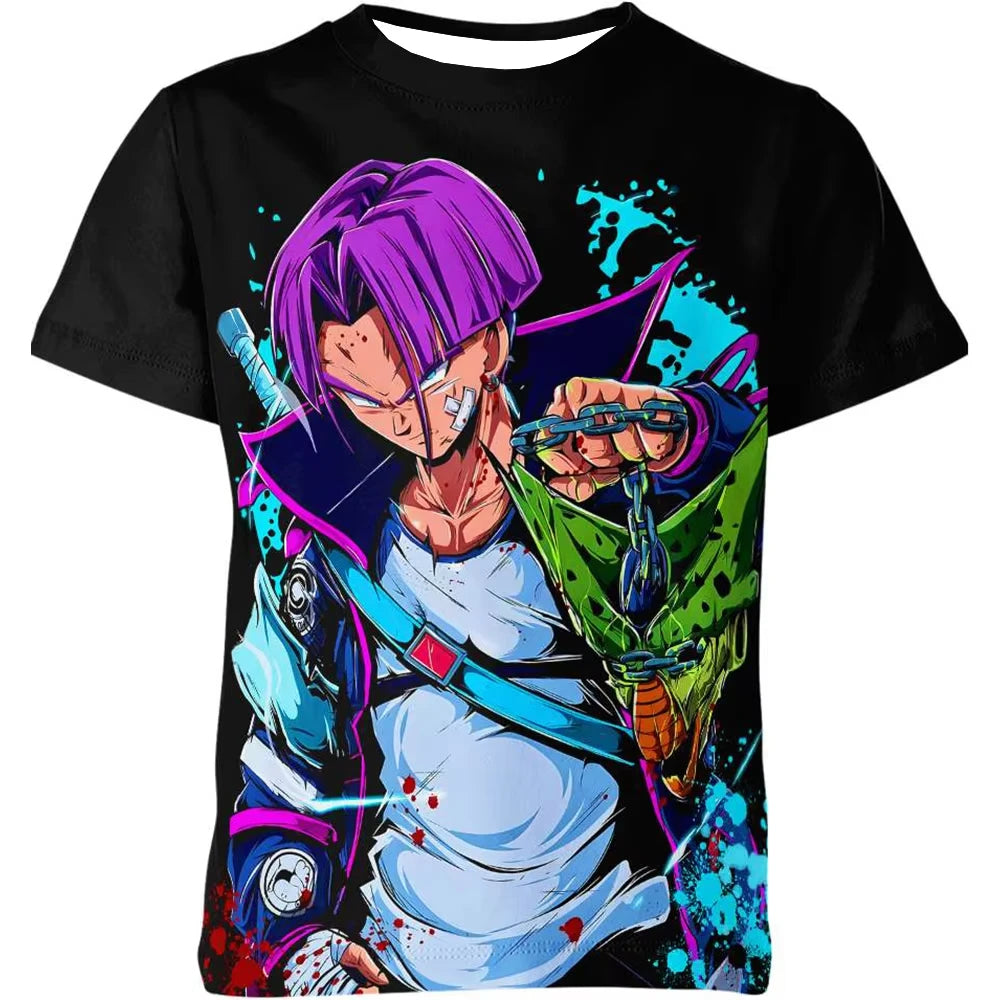 Letní tričko Dragon Ball – dětská trička s motivy anime postav, Goku Super Saiyan – trička pro chlapce, dětská trička s krátkým rukávem, Y2K