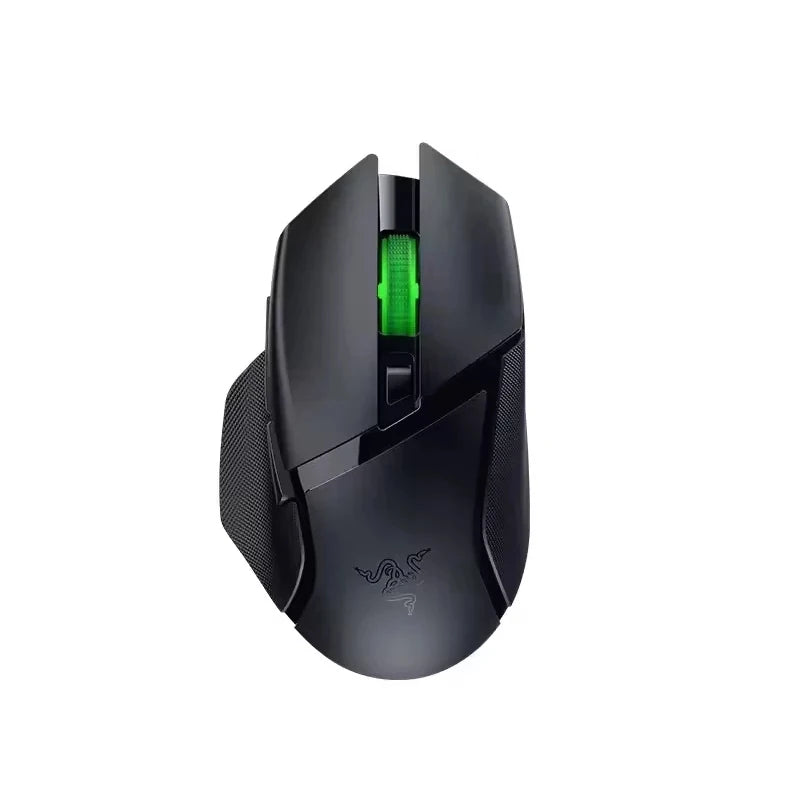 Mouse gaming wireless originale Razer Basilisk V3 X HyperSpeed personalizzabile, sensore ottico 18K, Chroma RGB, 9 comandi programmabili