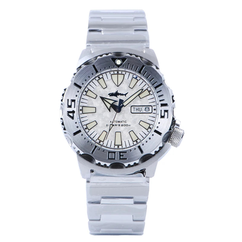 Heimdallr Sharkey Monster V2 Men's Diver Watch 316L Stainless Steel Japan NH36A Movement 200M Waterproof Men Mechanical Watches