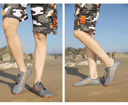 Herren Damen Wasserschuhe Aqua-Schuhe Drainage-Schuhe Strandsport Schwimmsandalen Schnelltrocknend Bootfahren Barfuß Tauchen Angeln Surfen Sneaker