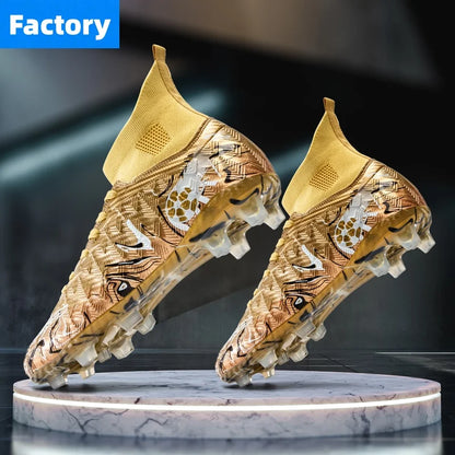 Sapatilhas de futebol profissional para homem, sapatilhas com pitões, sapatilhas de futebol originais, botas para campo de futebol de interior, treino em relva, TF/FG, ténis