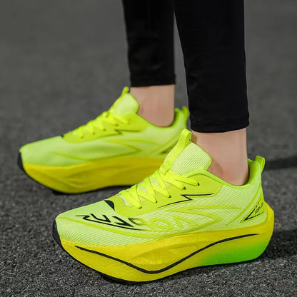 2026 Air Cushion Jogging Shoes Running Shoes Carbon Board Marathon Men Sports Breathable Lightweight Women's Nonskid Sneakers