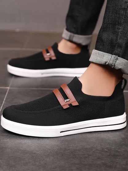 New Men's Sports Shoes Mesh Breathable Casual Outdoor EVA Soft-Soled Walking Shoes Lightweight Comfortable