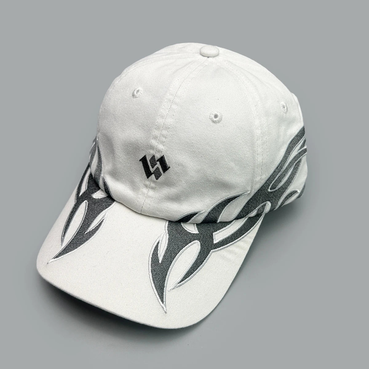 Niche Hip Hop Letter Flame Flag Baseball Hats New Unisex Sunshade Personal Versatile Color Block Fashion Retro ins Peaked Caps