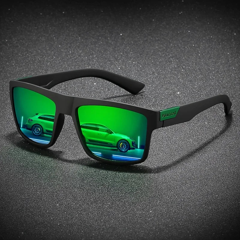 Fashion Polarized Sunglasses For Men And Women Luxury Driving Fishing Trip Vintage Square Sunglasses For Men UV400 Glasses
