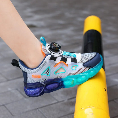 Children Sports Shoes Ultra Light Mesh Breathable School Training Running Shoes Soft Sole Anti Slip Casual Walking Shoes Kids