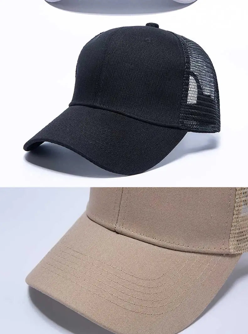 Baseballcaps für Großhandel, lässige Caps für Herren, Mesh-Hüte für Damen, Unisex-Hüte, Hut mit individuellem Logo, bestickte Hüte