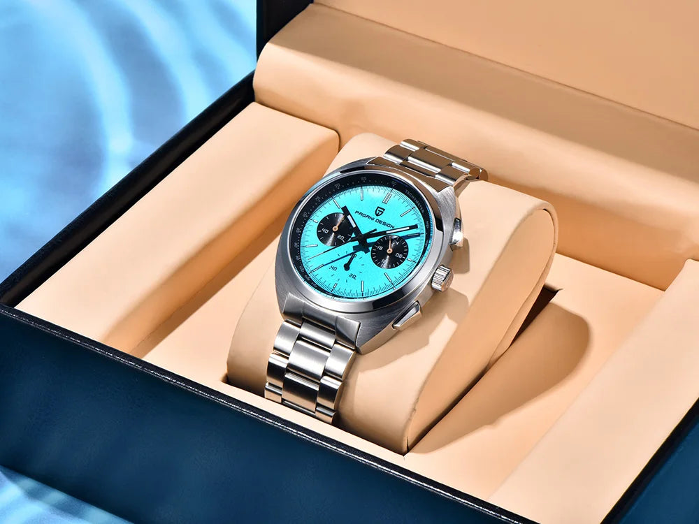 2026Pagani design watch luxury men's quartz watch speed men's chronograph top brand all-steel sapphire diving relógios masculino