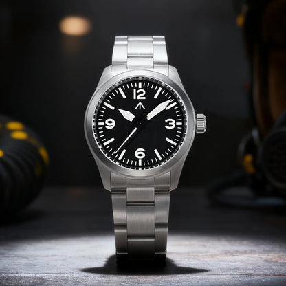 Militado ML08 Quartz Watch Ronda 515/VH31 Movement Domed Sapphire Wristwatch BGW9 Luminous 10Bar Waterproof 38mm Vintage Watches