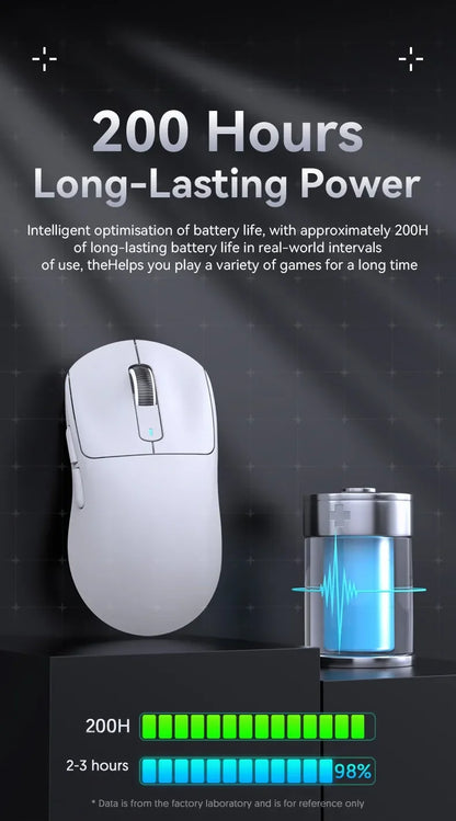 ATTACK SHARK X3 Ultra-Light Wireless Mouse - Tri-Mode 2.4G/BT/Wired, PAW3395 26000DPI, 55g, Macro, for Gaming/Xbox/PS/PC/Mac