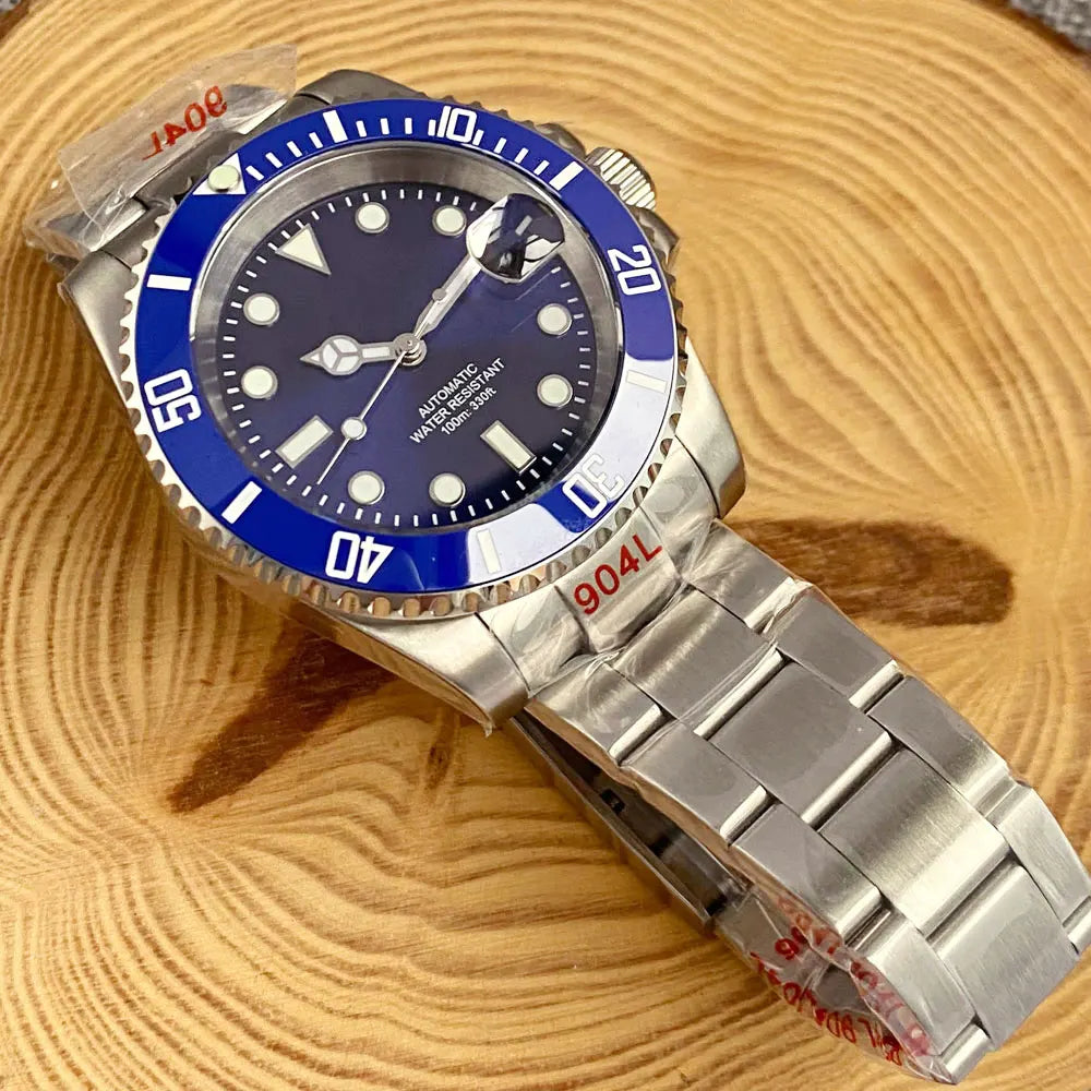 200m Waterproof Miyota8215 Automatic Men's Watch Diver Watches 40mm Mechanical Movement Luminous Jubilee Strap Glide Lock Buckle