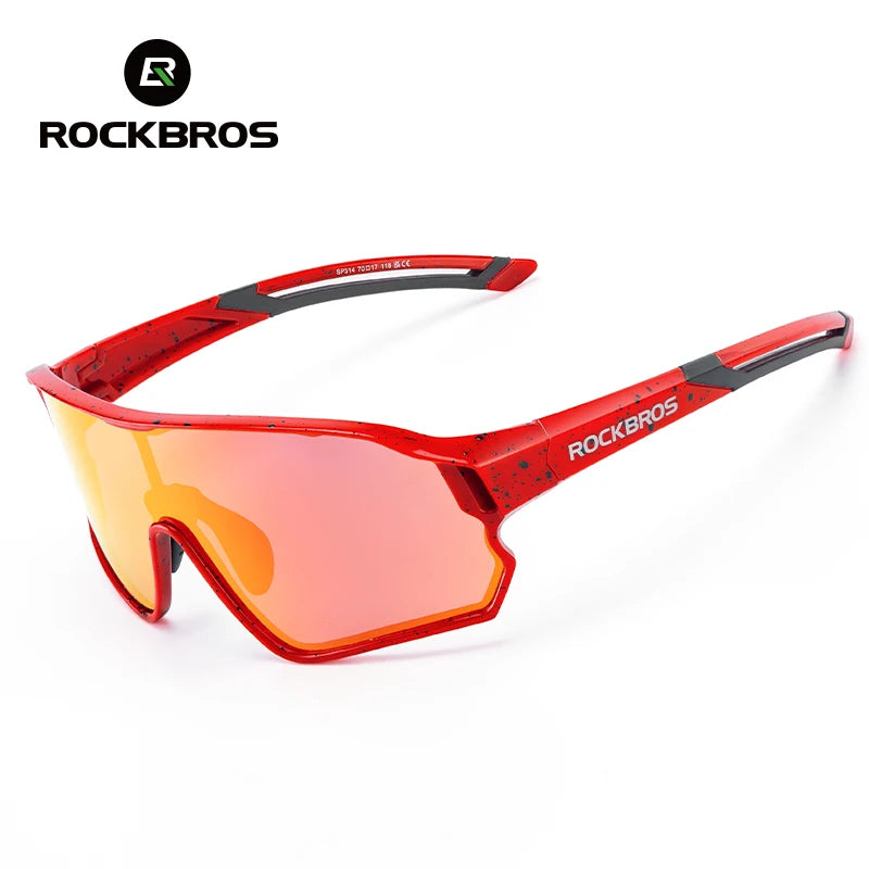 ROCKBROS Occhiali da ciclismo polarizzati fotocromatici per bambini con protezione UV400 Occhiali da sole per sport all'aperto Occhiali da bicicletta MTB per bambini