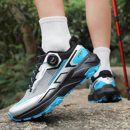 Chaussures de randonnée élégantes pour homme : baskets de trekking résistantes avec doublure moelleuse et chaude pour l'hiver – Chaussures pour homme