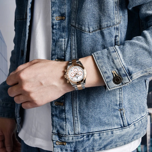 Reloj para hombre PAGANI DESIGN (modelo 1644) – Cronógrafo de cuarzo de lujo, resistente al agua, de una gran marca