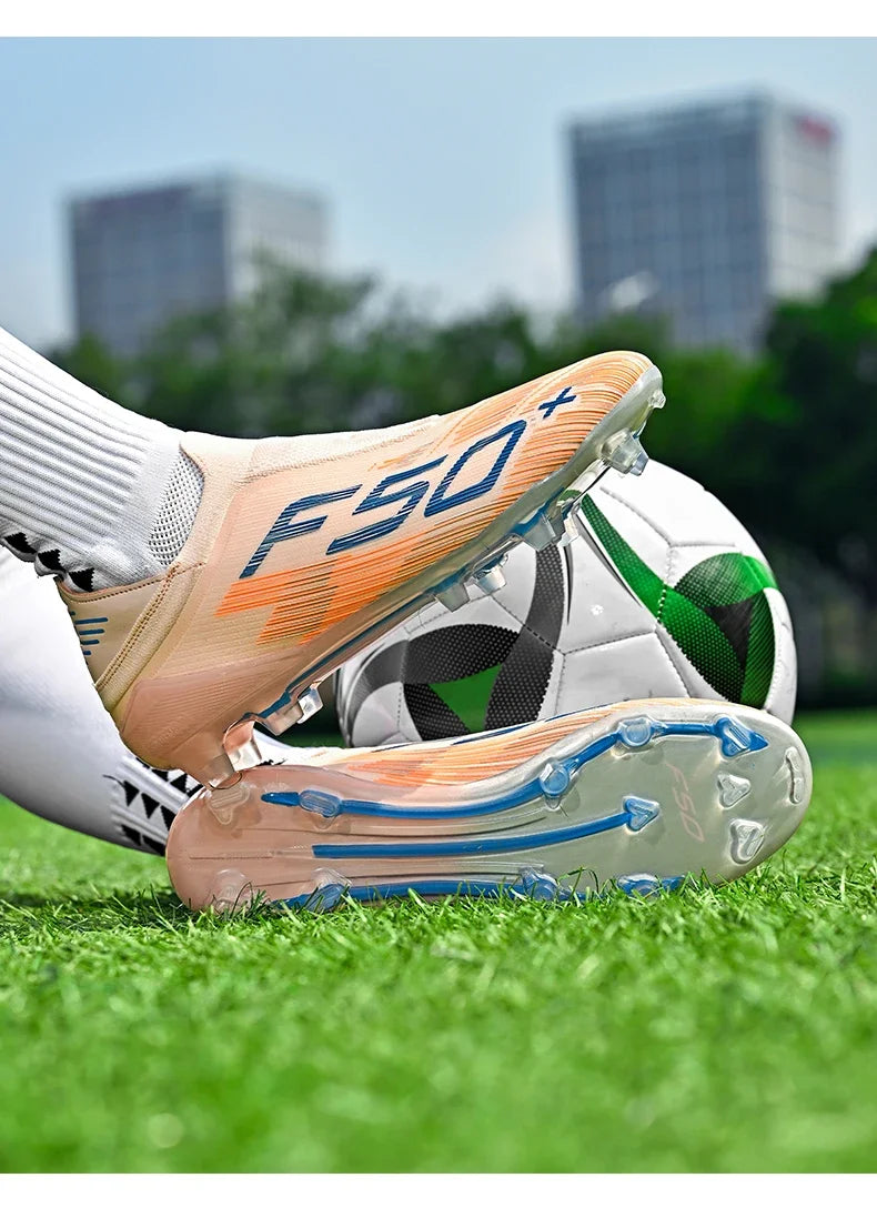 Nouvelles chaussures de football pour hommes, chaussures de soccer ultralégères, crampons, chaussures de futsal unisexes de haute qualité, vente chaude, baskets professionnelles TF/FG