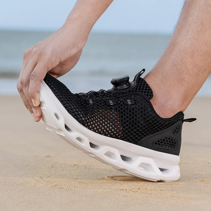 Unisex Quick Dry Barefoot Aqua Shoes for Outdoor Watersports River Trekking Creek Hiking Boating Lightweight Rotating Buckle