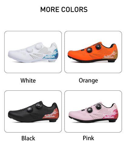 Profesjonalne męskie buty do kolarstwa szosowego, buty rowerowe SPD, podeszwa MTB, płaskie, wyścigowe, szybkie, do jazdy w terenie, obuwie rowerowe górskie, pedały sportowe