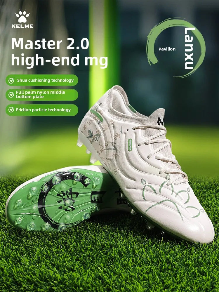 Kelme Ανδρικά Παπούτσια Ποδοσφαίρου για Ενήλικες Mg με Κοντά Καρφιά, Παπούτσια Προπόνησης για Τεχνητό Χλοοτάπητα, Παπούτσια Ποδοσφαίρου για Εσωτερικούς Χώρους με Αντιολισθητική Σόλα