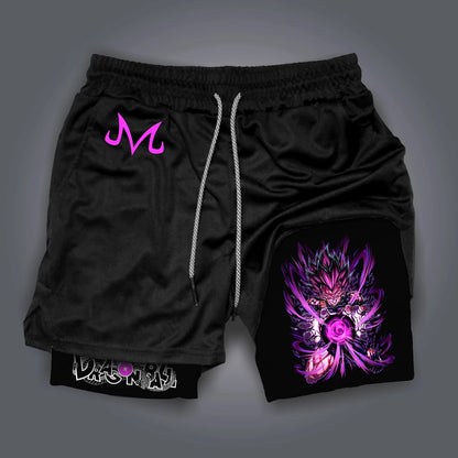 Dragon Ball GOKU Vegeta Anime Printed Double Layer Shorts 2026 American Summer Men's and Women's Quick Dry Fashion Sports Shorts