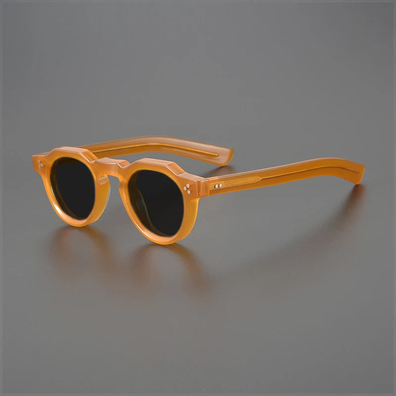 Vintage Polarized Acetate Sunglasses Men Quality Retro Designer Small Sunglasses Women UV400 Handmade Luxury Brand Eyewear
