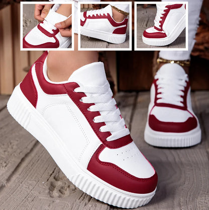 Damenschuhe Herren-Freizeitschuhe, vulkanisierte Schnürschuhe, Damen-Sneaker, rutschfest, leicht, bequem, Unisex-Sportschuhe